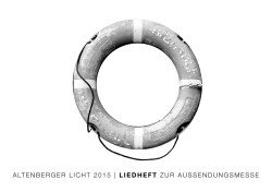 Liedheft Altenberger Licht 2015