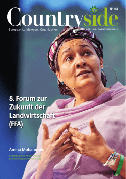 8. Forum zur Zukunft der Landwirtschaft (FFA) Amina Mohammed