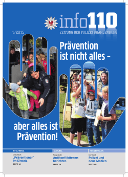 Prävention ist nicht alles – aber alles ist Prävention!