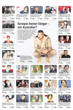 Europas bester Sänger – ein Australier?