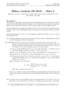 H&ouml;here Analysis (SS 2015) &mdash; Blatt 3 - IADM