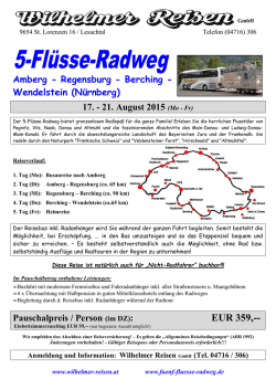 zum Programm - Wilhelmer Reisen GmbH