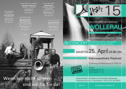 Frühlingskonzert 2015 - Musikverein Verena Wollerau