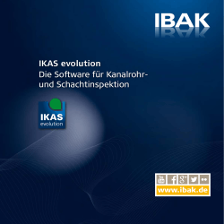 IBAK IKAS evolution - IBAK Helmut Hunger GmbH & Co. KG