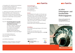 20 Jahre Schwangeren- und Familienhilfe