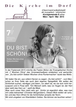 Gemeindeblatt 01/2015
