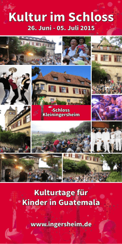 Kultur im Schloss - Gemeinde Ingersheim