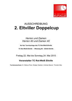 2. Eltviller Doppelcup - TC Rot Weiss Eltville