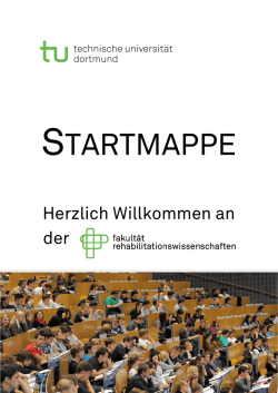 Startmappe für Lehrende - Fakultät Rehabilitationswissenschaften