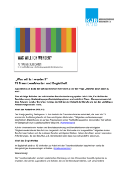 Was will ich werden? - Kreisjugendring Esslingen