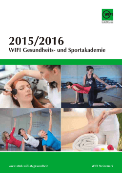 WIFI Gesundheits - WIFI Steiermark