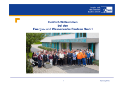 EWB-Fernwärmeprojekt mit Großwärmespeicher Henning Weiß