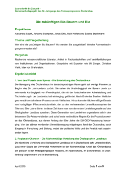 Die zuk&uuml;nftigen Bio-Bauern und Bio