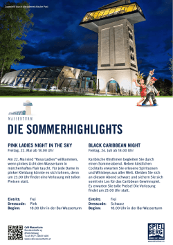 DlE SOMMERHlGHLlGHTS