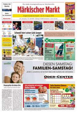 MärkischerMarkt - Märkische Oderzeitung