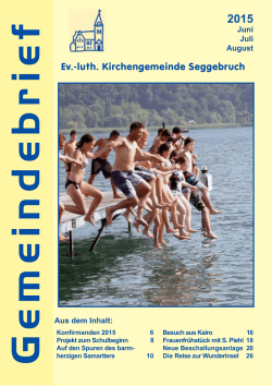 2/2015 - Kirchengemeinde Seggebruch