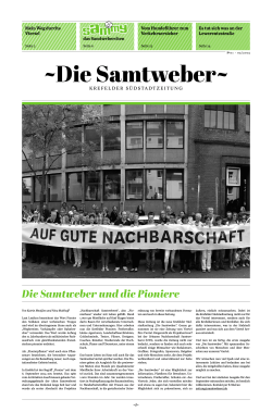 “Die Samtweber”, 1. Ausgabe (PDF 5,2 MB)