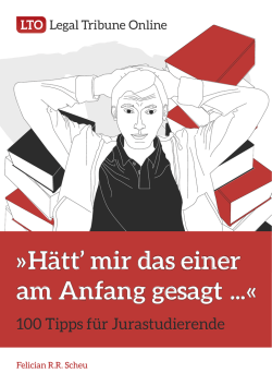 H&auml;tt` mir das einer am Anfang gesagt ...&laquo;