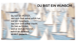 DU BIST EIN WUNSCH! - Eckstein Production