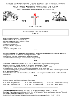 TIP_2015_06 ab 19.4.2015 - Katholische Kirche Fronhausen