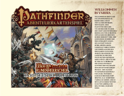 Pathfinder: Erwachen der Runenherrscher Spielregel deutsch