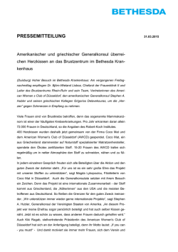 PRESSEMITTEILUNG