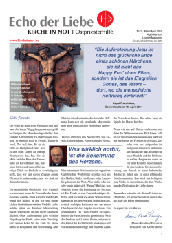Echo der Liebe M&auml;rz 2015 Nr. 3