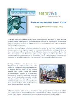 Terraviva meets New York, 26 Jahre Terraviva Jubiläumstour 9