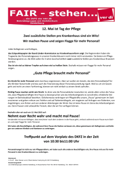Aufruf für das DKFZ in Heidelberg - ver.di | Rhein