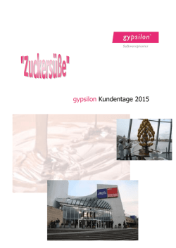 gypsilon Kundentage 2015