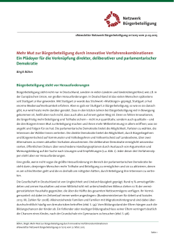 Beitrag als PDF downloaden - Netzwerk Bürgerbeteiligung