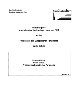 Rede als PDF laden - Internationaler Karlspreis zu Aachen