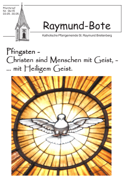 Raymund-Bote - Pfarrgemeinde St. Raymund Breitenberg