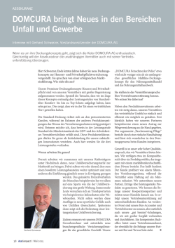 Interview mit Gerhard Schwarzer in der AssCompact