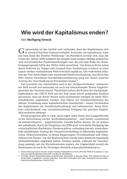 Wie wird der Kapitalismus enden?