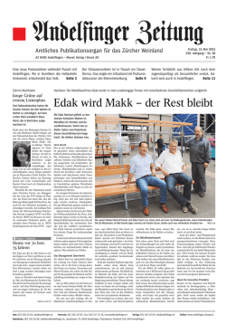 Edak wird Makk &ndash; der Rest bleibt