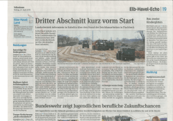 Dritter Abschnitt kurz vorm Start (Volksstimme vom 24.04.2015)