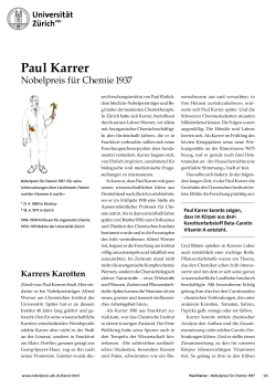 zu Leben und Forschung von Paul Karrer (PDF