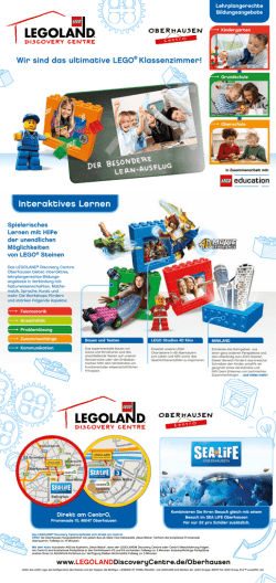 KiTa & Schulgruppen-Fyler - LEGOLAND® Discovery Centre