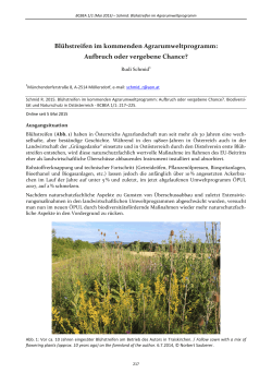 Blühstreifen im kommenden Agrarumweltprogramm