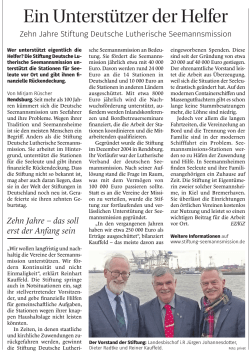 Artikel Seemannsmission Ev. Zeitung März[...]