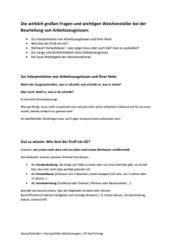 Die wirklich gro&szlig;en Fragen und wichtigen