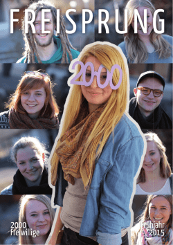 2000 Freiwillige Frühjahr 2015