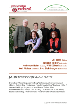 Jahresprogramm downloaden - Pensionistenverband
