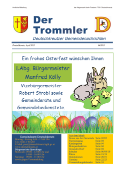 Trommler 04/2015 - Gemeinde Deutschkreutz