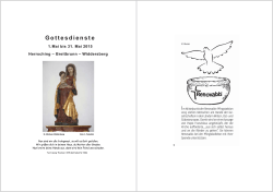 Gottesdienste - Pfarreiengemeinschaft Herrsching