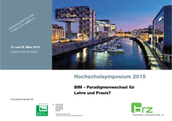 Hochschulsymposium 2015