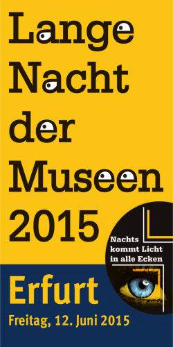 Programm: Lange Nacht der Museen 2015