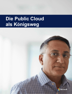 Die Public Cloud als Königsweg