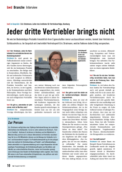 Jeder dritte Vertriebler bringts nicht